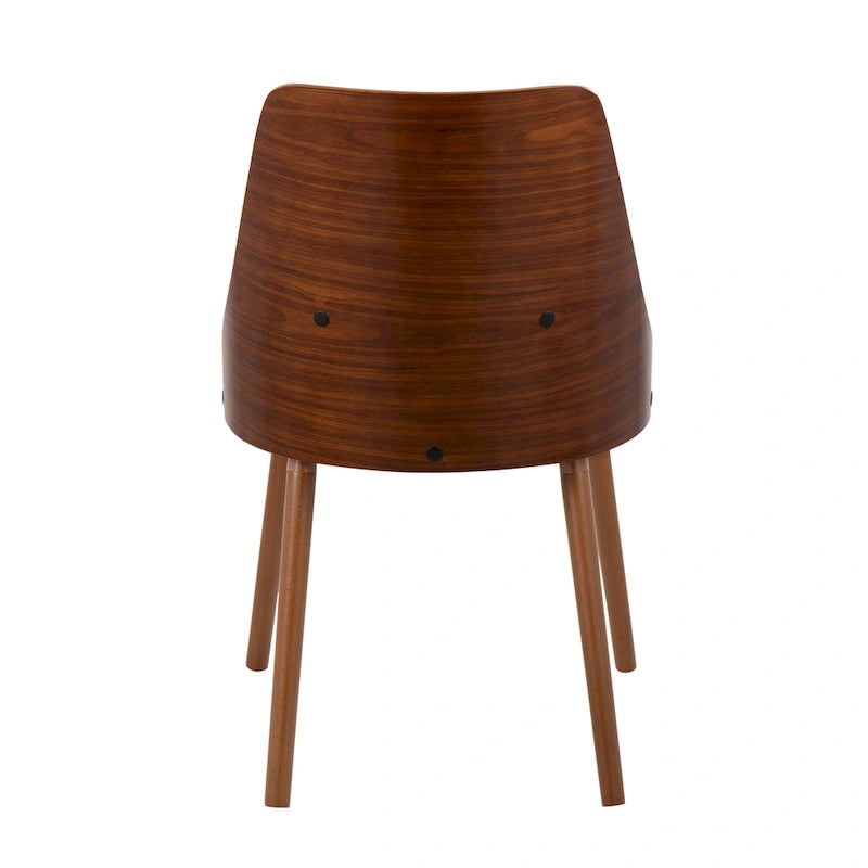 Čalouněné jídelní židle Mid-Century Modern s kónickými dřevěnými nohami – balení 2 ks