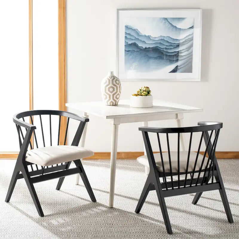 Jídelní židle Carlota Spindle (sada 2 ks) – 23 Š x 23 H x 30 V – 22Šx22Hx30V