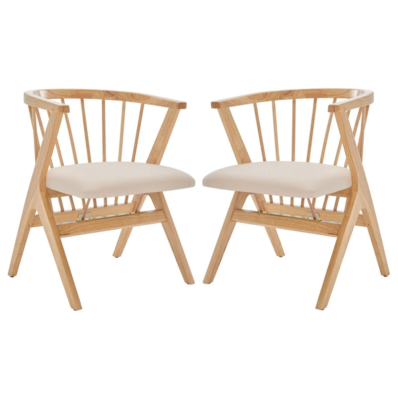 Jídelní židle Carlota Spindle (sada 2 ks) – 23 Š x 23 H x 30 V – 22Šx22Hx30V
