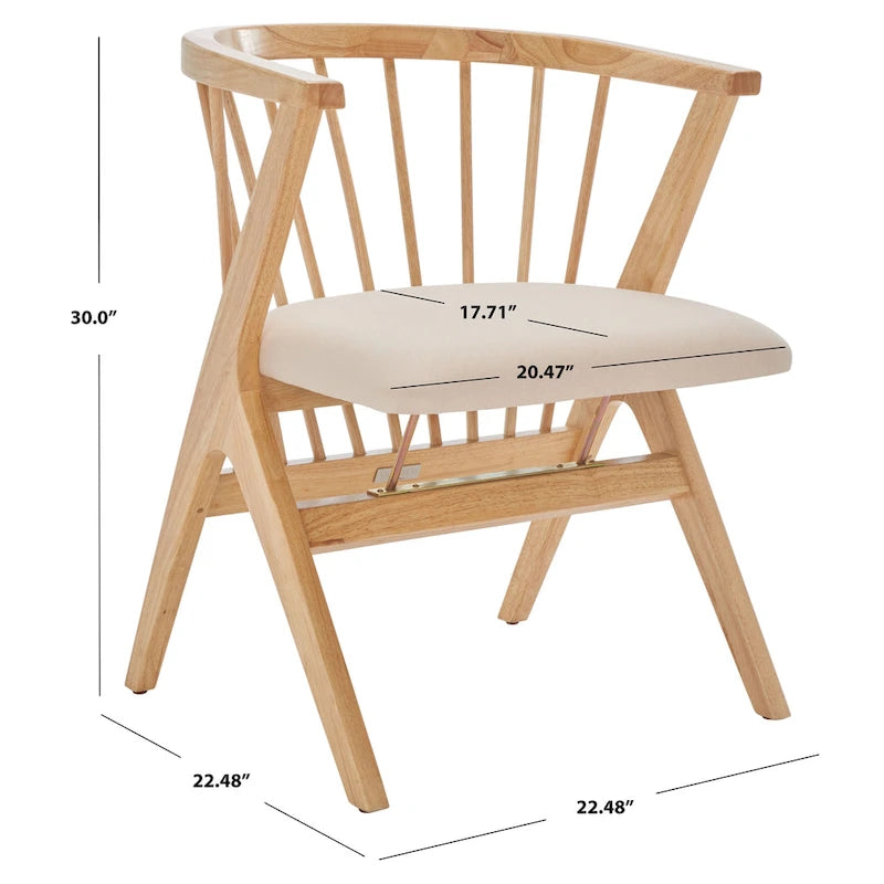 Jídelní židle Carlota Spindle (sada 2 ks) – 23 Š x 23 H x 30 V – 22Šx22Hx30V