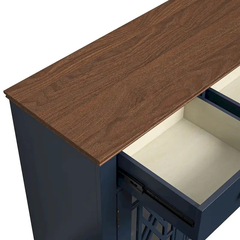 55 Vintage kuchyňská příborníková skříňka s šuplíky – šířka 55 palců
