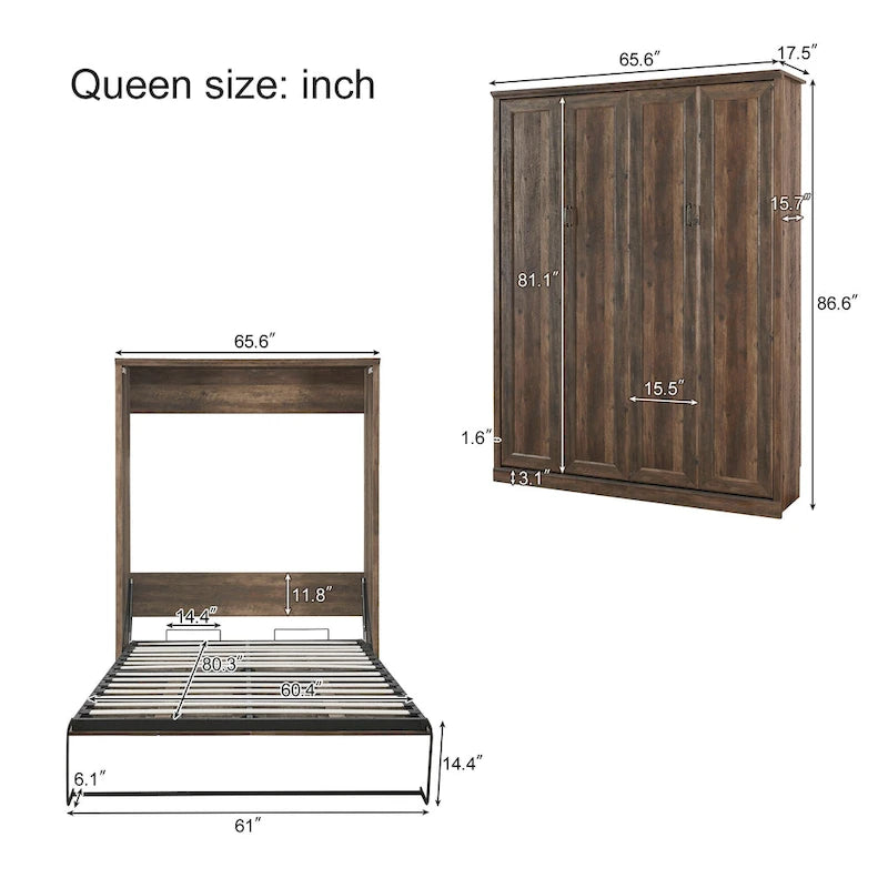 Poloviční sklápěcí a výklopná skříň Murphy Bed, úsporná postel